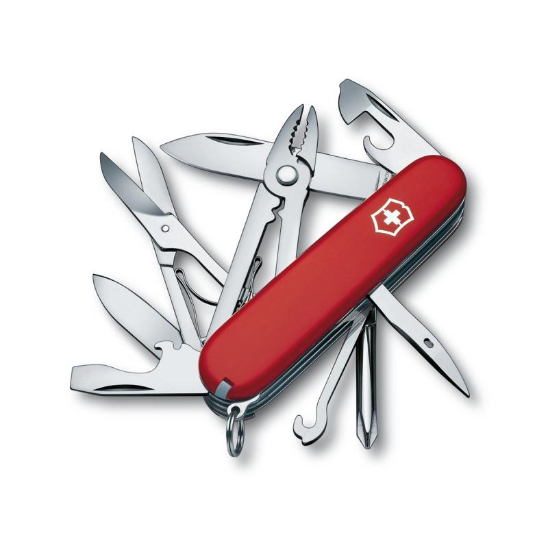 Victorinox Deluxe Tinker Pocket Swiss Army Knife Red 