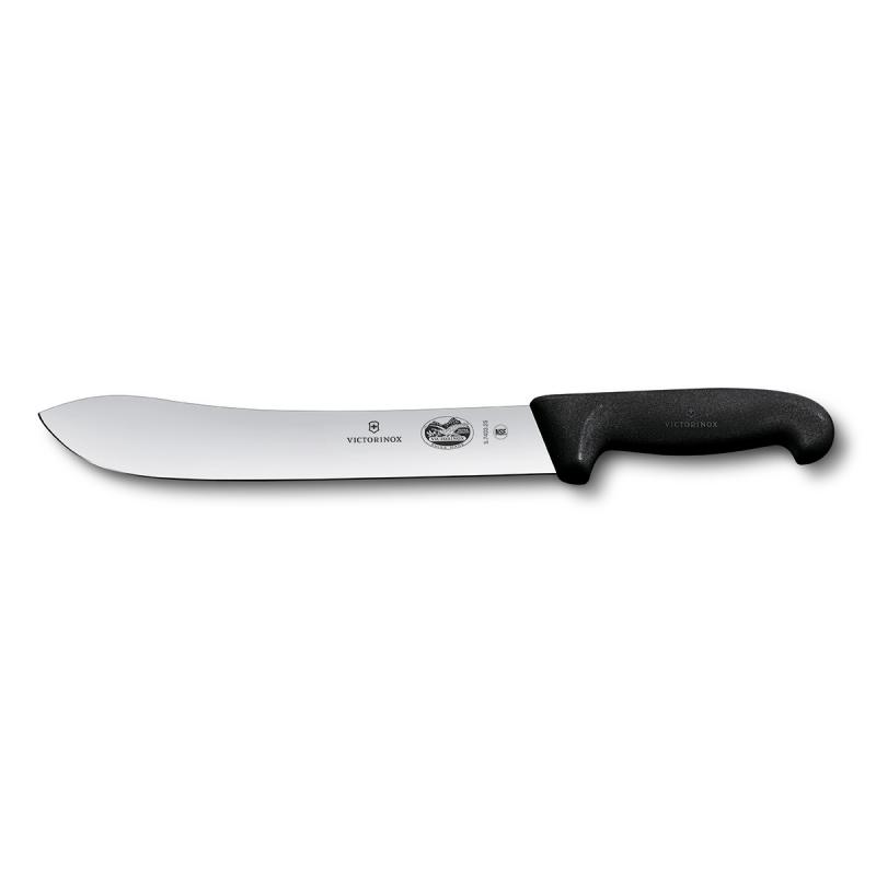 Victorinox Butchers Knife 25cm Wide Tip Blade Fibrox Black 