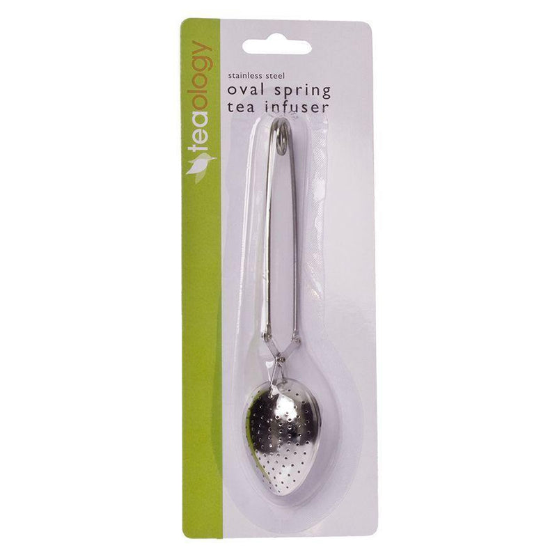 TEAOLOGY Teaology Stainless Steel Oval Spring Tea Infuser Carded 
