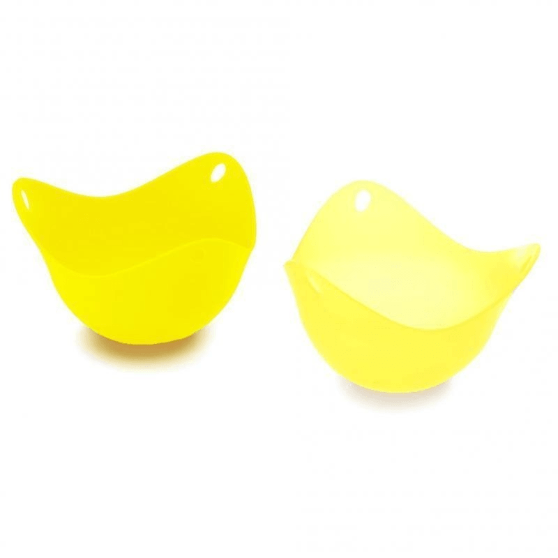 FUSION BRANDS Fusionbrands Poach Pod Set Of 2 Yellow 