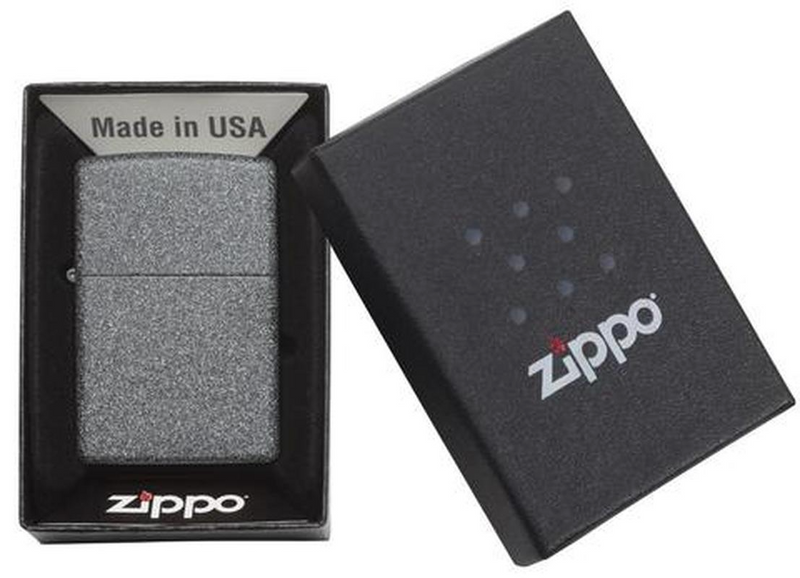 Zippo Classic Iron Stone Windproof Design Works Lighter 