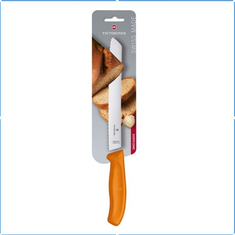Victorinox Bread Knife Wavy Edge Classic Orange 