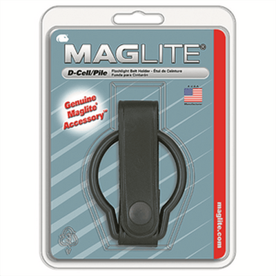 MAGLITE Maglite Black Plain Leather Belt Holder For D Cell Flashlight #87200 - happyinmart.com.au