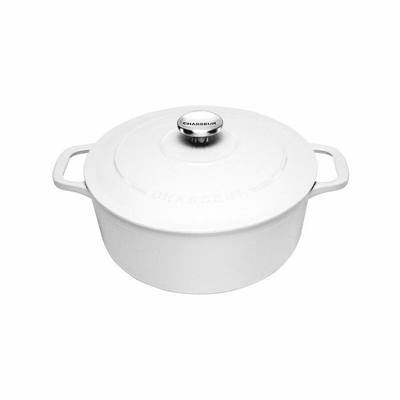 CHASSEUR Chasseur Round French Oven Brilliant White #19916 - happyinmart.com.au