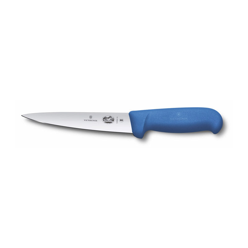 Victorinox Sticking Knife 14cm Pointed Blade Fibrox Blue 