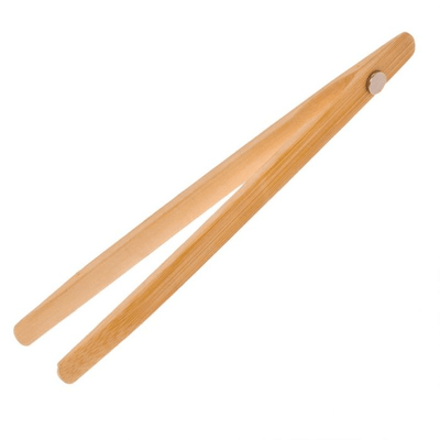 APPETITO Appetito Bamboo Toast Tongs With Magnet #3307 - happyinmart.com.au
