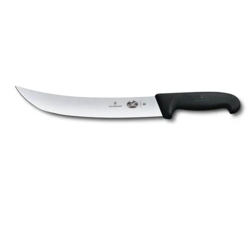 Victorinox Cimeter Knife 25cm Curved Wide Blade Fibrox Black 