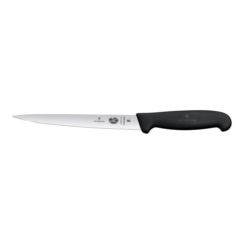Victorinox Filleting Knife 18cm Extra Flex Blade Black 