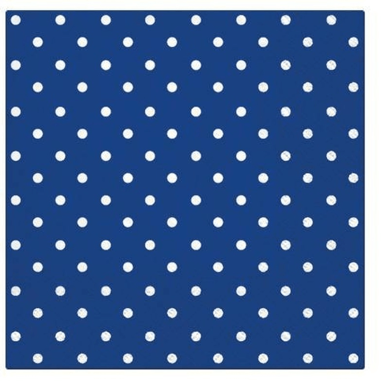 PAW Paw Lunch Napkin Dots Blue 
