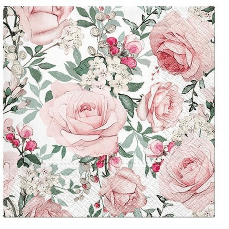 PAW Paw Lunch Napkins Gorgeous Roses 