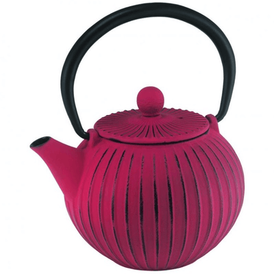 AVANTI Avanti Ribbed Cast Iron Teapot Red 500ml #15105 - happyinmart.com.au