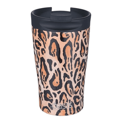 OASIS Oasis Stainless Steel Double Wall Insulated Travel Cup Leopard Print #8914LP - happyinmart.com.au