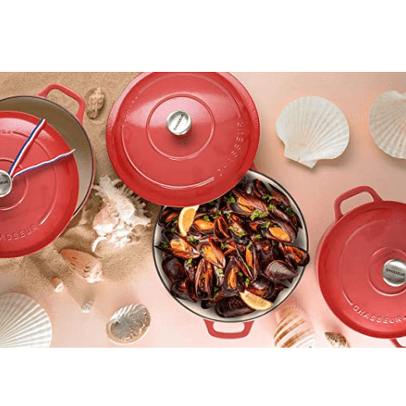 CHASSEUR Chasseur Round Casserole Coral Red 