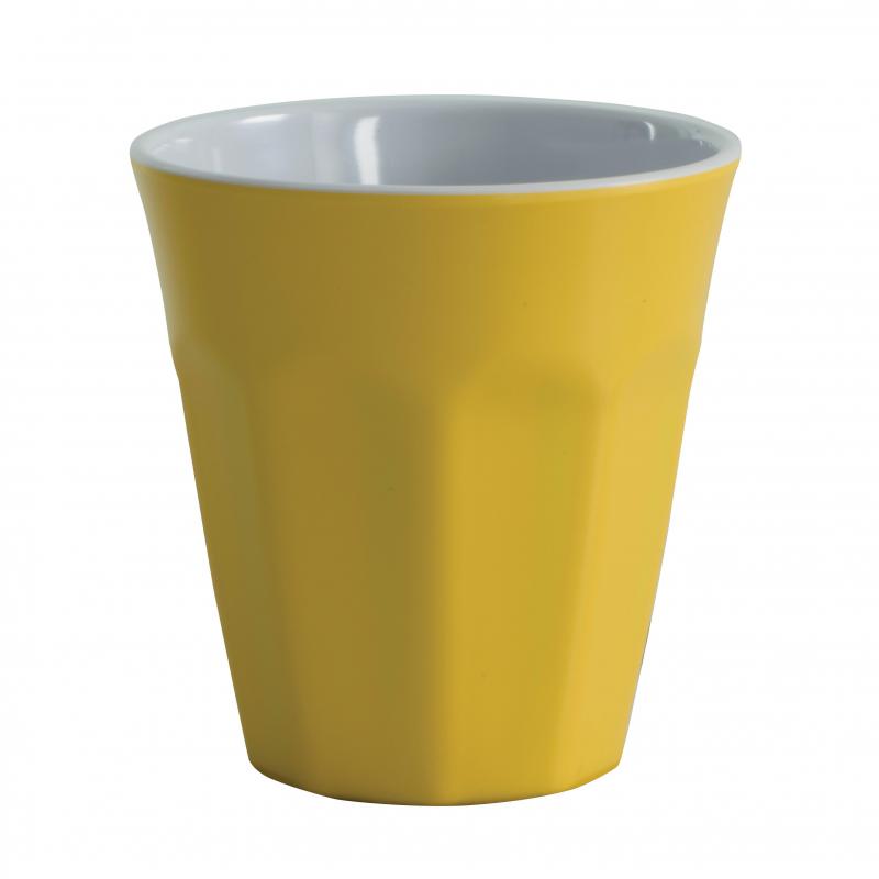 Serroni Cafe Melamine 2 Tone 260ml Cup Yellow 