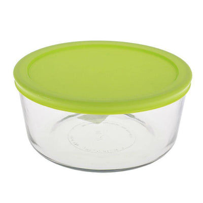 KITCHEN CLASSICS Kitchen Classics Round Container With Green Lid #4253 - happyinmart.com.au