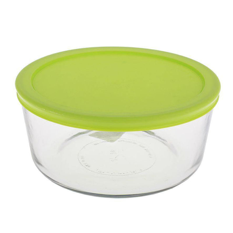 KITCHEN CLASSICS Kitchen Classics Round Container With Green Lid 