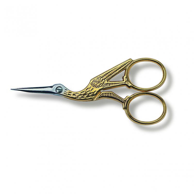 Victorinox Stork Embroidery Scissors 9cm Gold Plated 