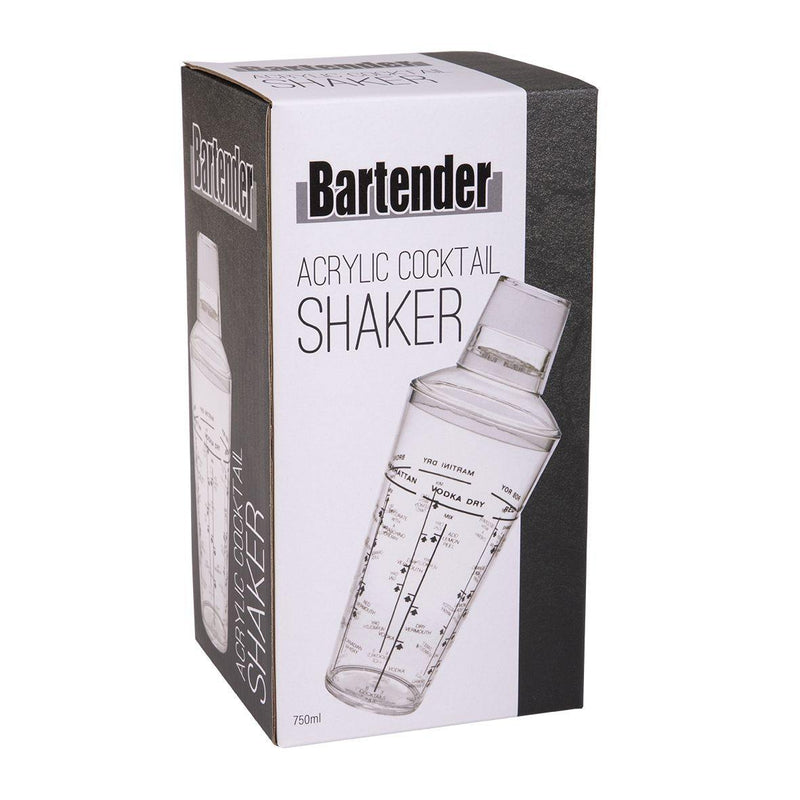 BARTENDER Bartender Acrylic Cocktail Shaker 