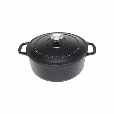 CHASSEUR Chasseur Round French Oven Matte Black #19645 - happyinmart.com.au