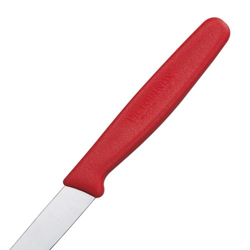 Victorinox Paring Knife 8cm Straight Edge Pointed Blade Red 
