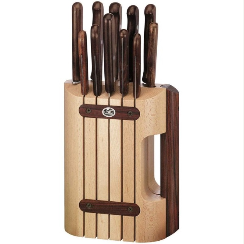 Victorinox Cutlery Block Set Of 11 Rosewood Handles 