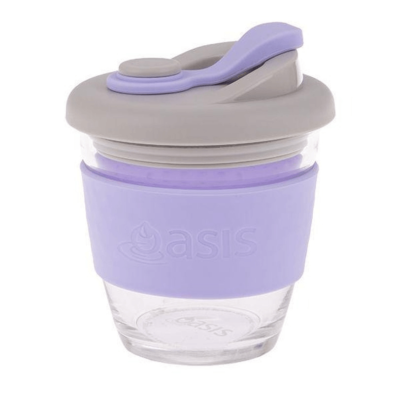 OASIS Oasis Borosilicate Glass Eco Cup 8oz Lilac 