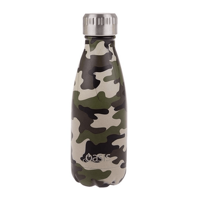 OASIS Oasis Stainless Steel Double Wall Insulated Drink Bottle Camo Green #8877CG - happyinmart.com.au