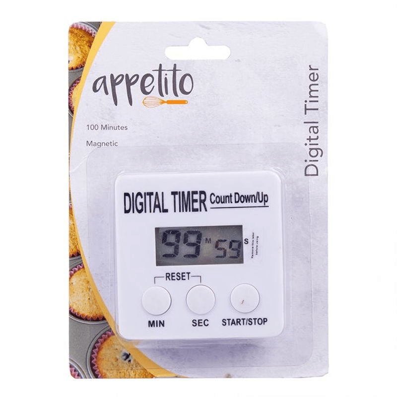 APPETITO Appetito Digital Timer 100 Minutes White 