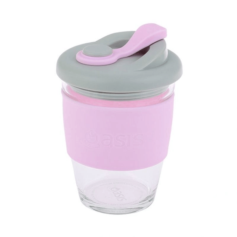 OASIS Oasis Borosilicate Glass Eco Cup Pink 