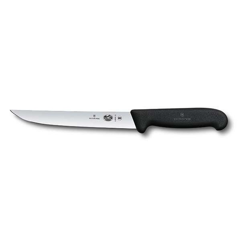 Victorinox Carving Knife Narrow Blade Fibrox Black 