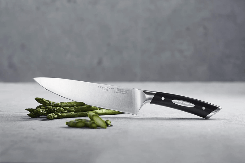 SCANPAN Scanpan Classic 20cm Chef Cooks Knife With 3 Step Sharpener 