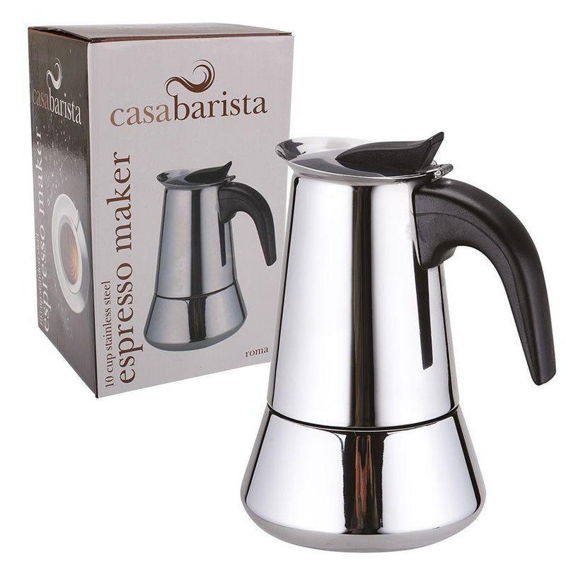 CASABARISTA Casabarista Roma 10 Cup Stainless Steel Espresso Maker 