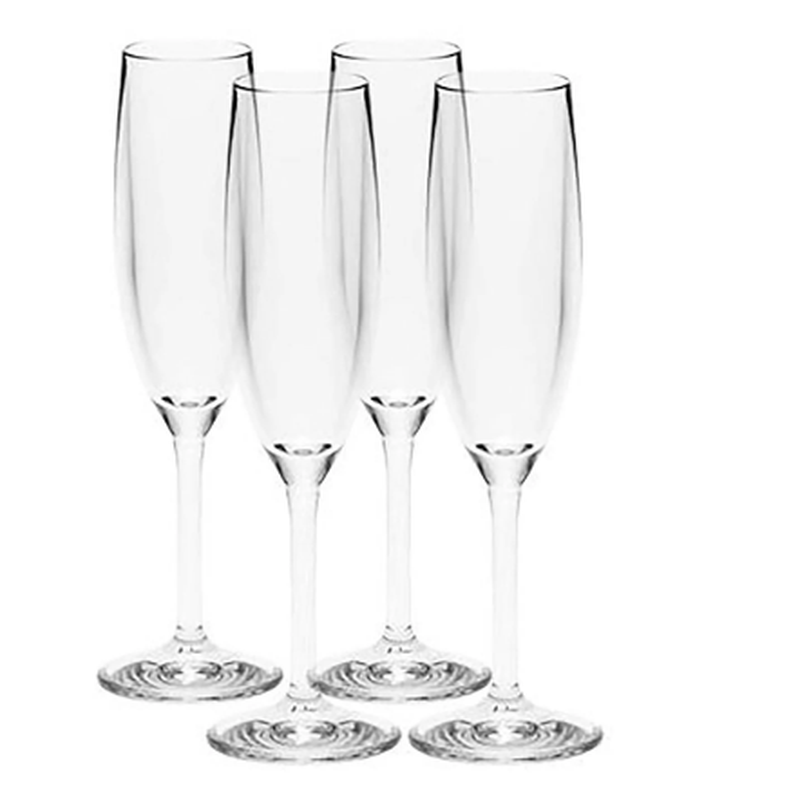 Strahl Design Contemporary Champagne Flute Glass 166ml Set Of 4 