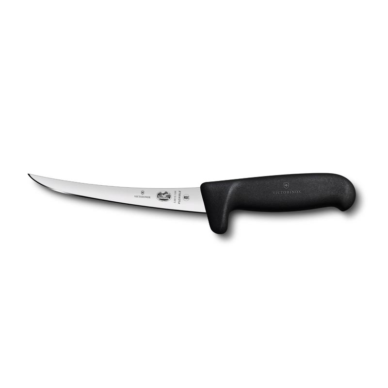 Victorinox Boning Knife 15cm Curved Safety Grip Flexible Narrow Blade 