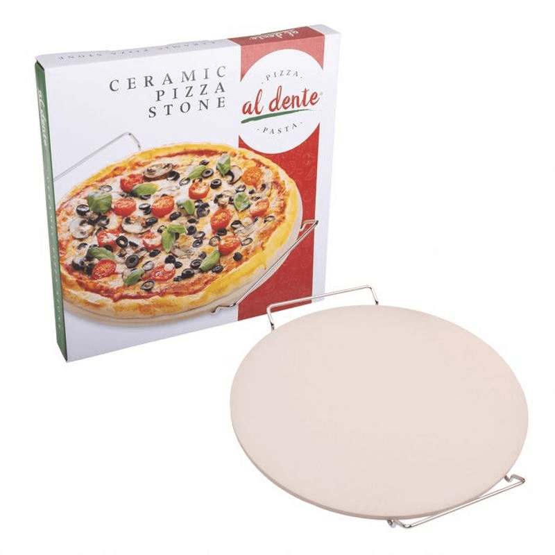 AL DENTE Al Dente Ceramic Pizza Stone With Rack 