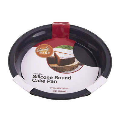 DAILY BAKE Daily Bake Silicone Round Cake Pan Charcoal #3119CH - happyinmart.com.au