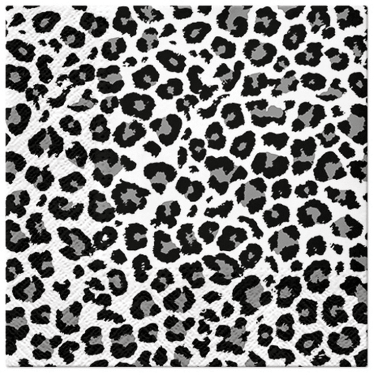 PAW Paw Lunch Napkin 33cm Panther Print 