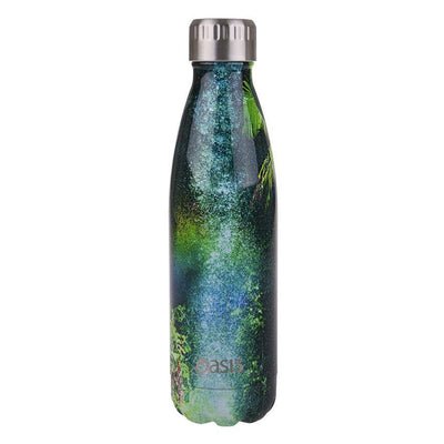 OASIS Oasis Stainless Steel Double Wall Insulated Drink Bottle Rainforest #8880-1RF - happyinmart.com.au