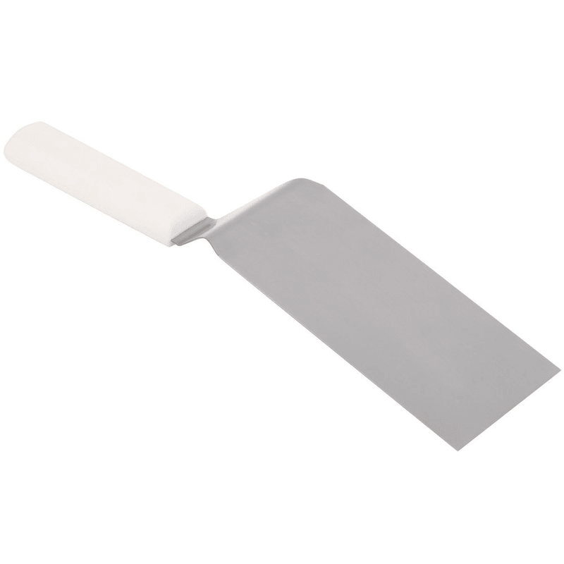 DEXTER-RUS Dexter Russell Basics Stainless Steel Hamburger Turner With White Handle 
