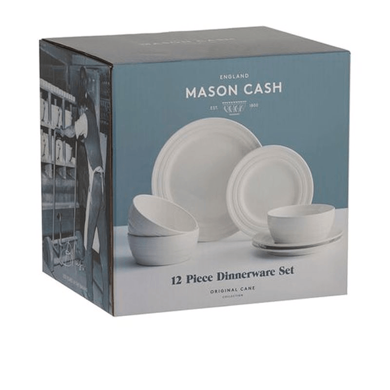 MASON CASH Mason Cash Original Cane Cream 12 Pieces Dinner Set 