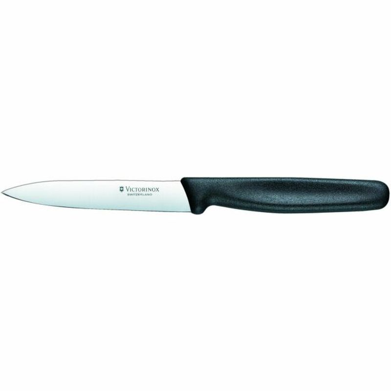 Victorinox Paring Knife 10cm Pointed Blade Nylon Black 
