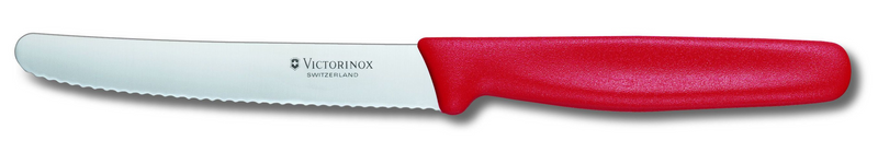 Victorinox Steak Tomato Knife 11cm Wavy Edge Nylon Red 