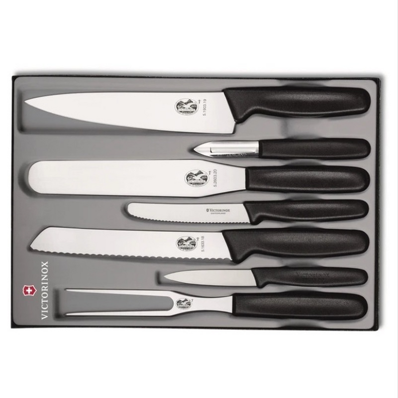 Victorinx Kitchen Set Nylon Black Knife 
