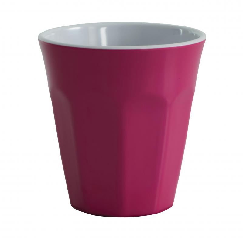 Serroni Cafe Melamine Cup 275ml Fuchsia Pink 