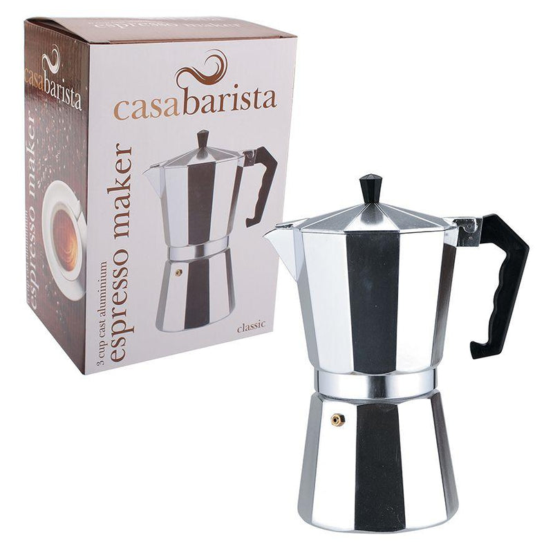 CASABARISTA Casabarista Classic 3 Cup Aluminium Espresso Maker 
