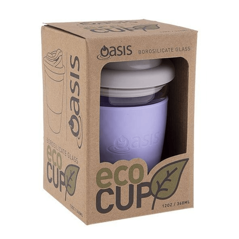 OASIS Oasis Borosilicate Glass Eco Cup Lilac 
