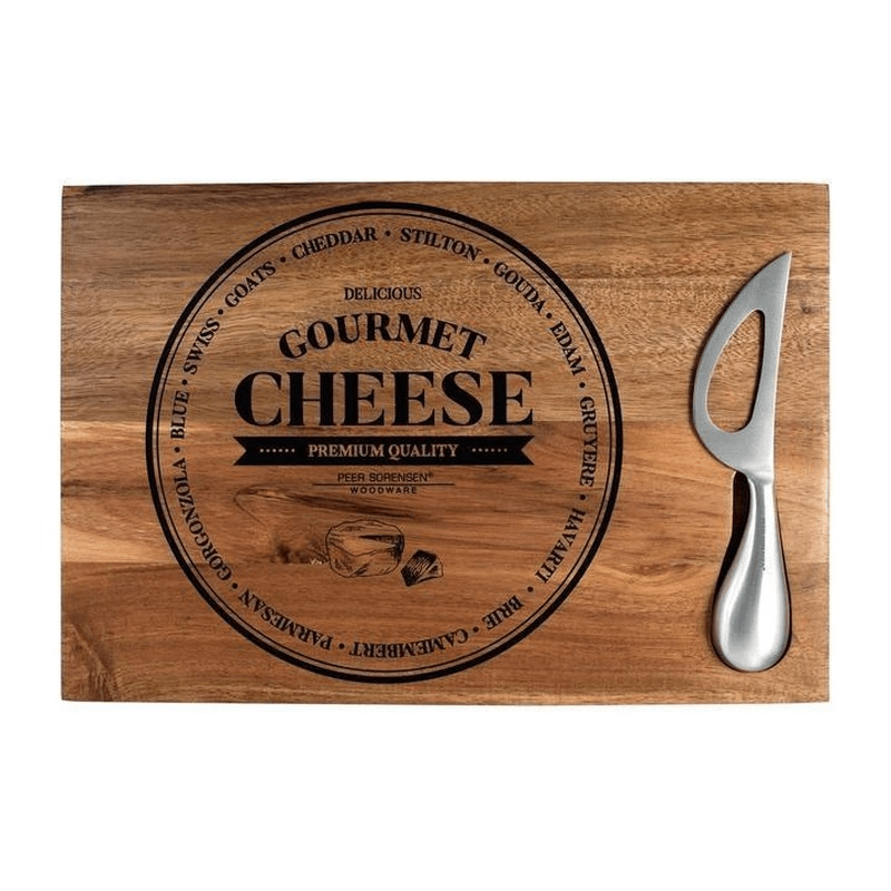 PEER SORENSEN Peer Sorensen Rectangle Cheese Board With Knife Acacia 