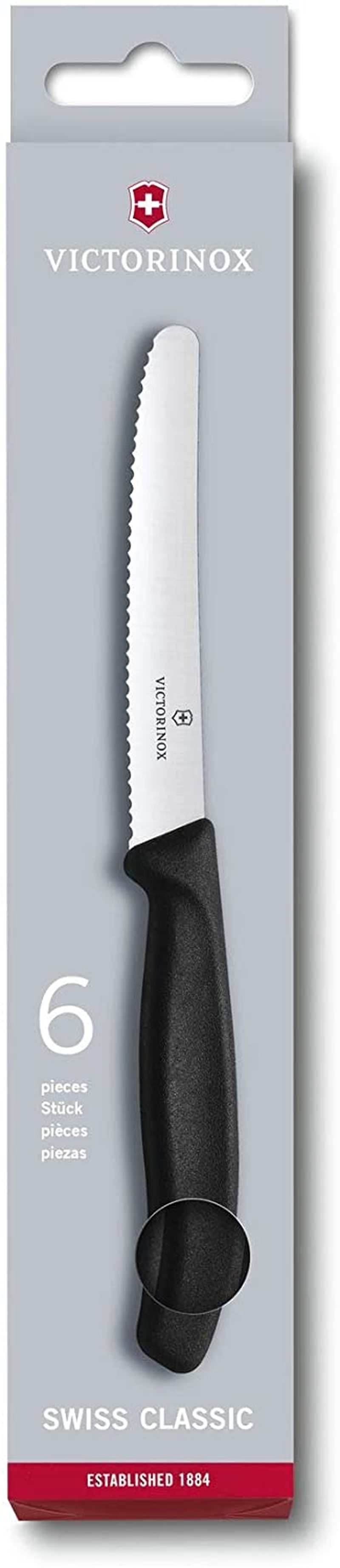 Victorinox Swiss Classic Tomato And Steak Knife 11cm Black 