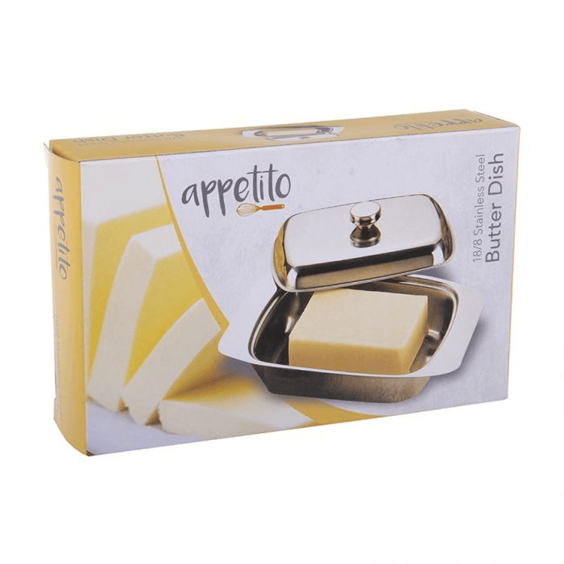 APPETITO Appetito Stainless Steel Butter Dish Cover 