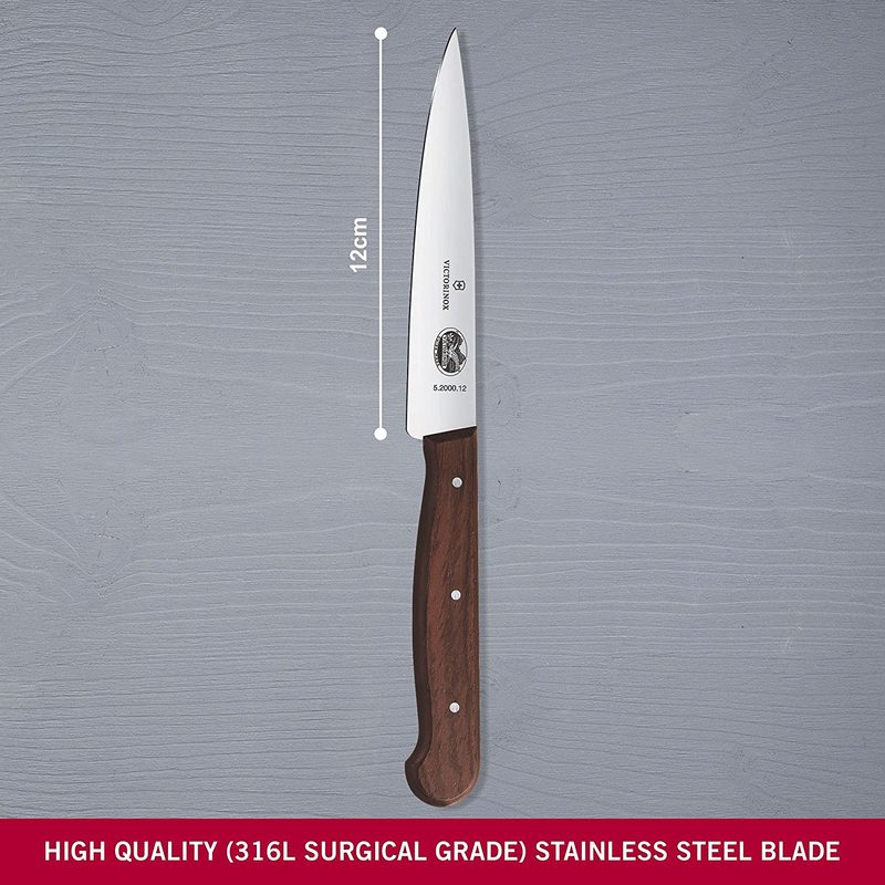 Victorinox Utility Carving Stainless Steel Knife Rosewood 